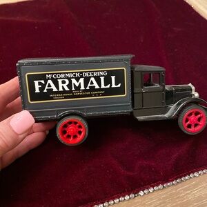TRUCK BANK by Ertl! Diecast Model Truck with Red Wheels